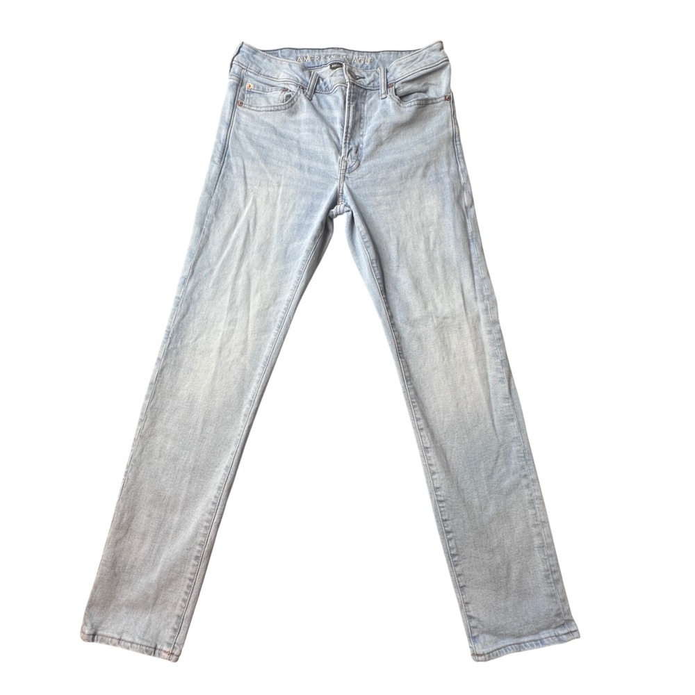 American Eagle Jeans Mens 30x30 Light Wash Airflex+ Slim Straight Denim Stretch